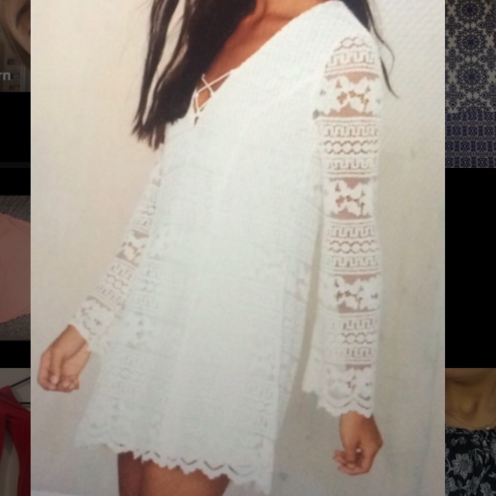 Little white lace dress